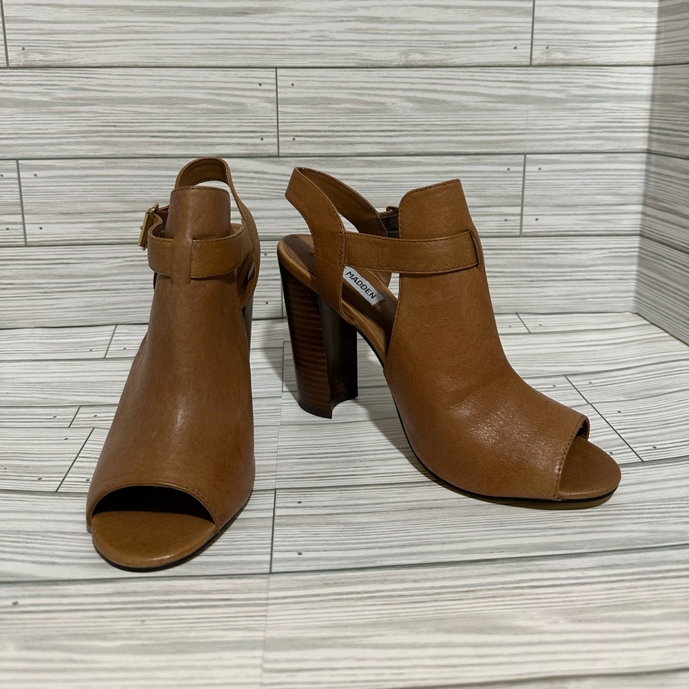 Steve Madden Kyli Brown Ankle Boots 8.5 M